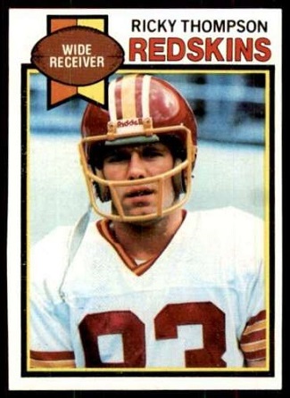 Ricky Thompson 1979 Topps football card