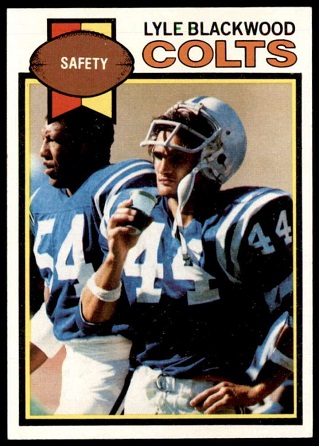 Lyle Blackwood 1979 Topps football card