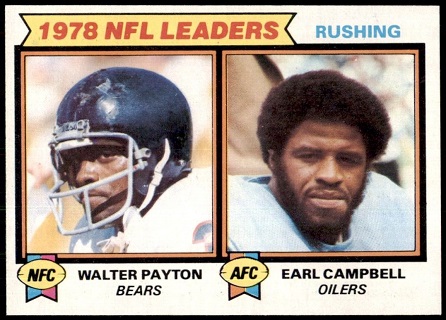 1978 NFL Leaders: Rushing 1979 Topps football card