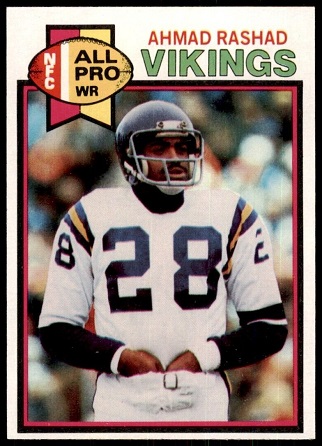 Ahmad Rashad 1979 Topps football card