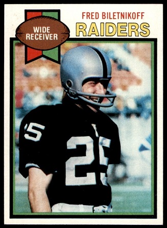 Fred Biletnikoff 1979 Topps football card