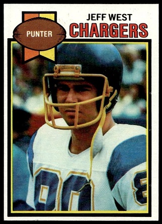 Jeff West 1979 Topps football card