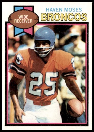Haven Moses 1979 Topps football card