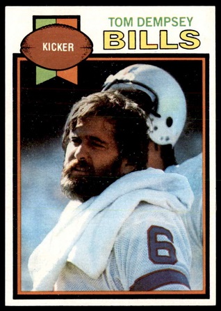 Tom Dempsey 1979 Topps football card