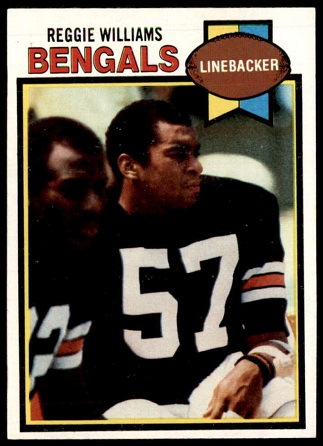 Reggie Williams 1979 Topps football card