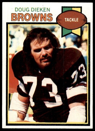 Doug Dieken 1979 Topps football card