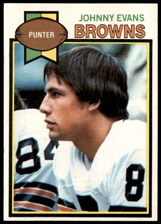 Johnny Evans 1979 Topps football card Johnny Evans 1979 Topps football card