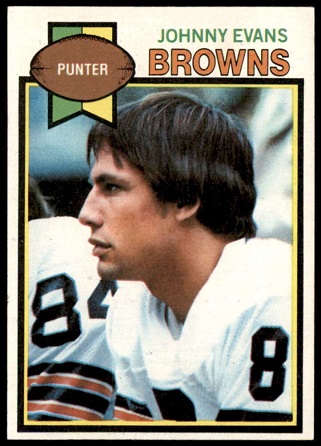 Johnny Evans 1979 Topps football card