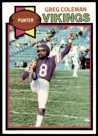 Greg Coleman 1979 Topps football card Greg Coleman 1979 Topps football card