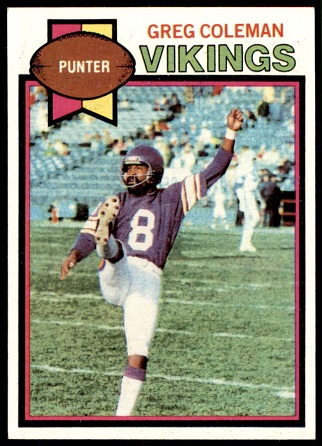 Greg Coleman 1979 Topps football card