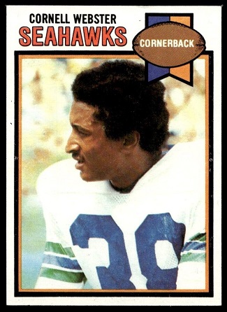 Cornell Webster 1979 Topps football card