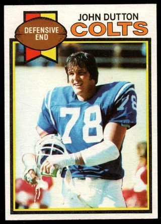 John Dutton 1979 Topps football card