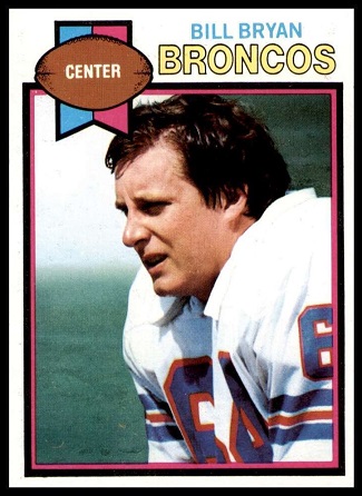 Bill Bryan 1979 Topps football card
