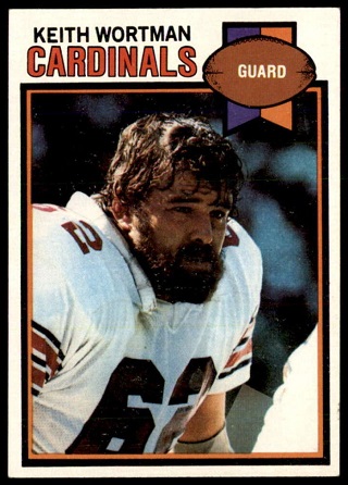 Keith Wortman 1979 Topps football card Keith Wortman 1979 Topps football card