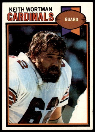 Keith Wortman 1979 Topps football card