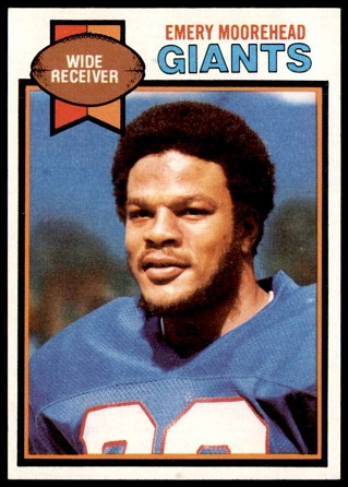 Emery Moorehead 1979 Topps football card