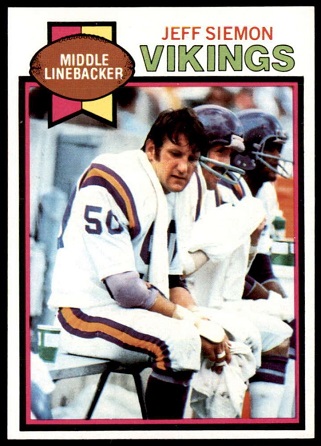 Jeff Siemon 1979 Topps football card