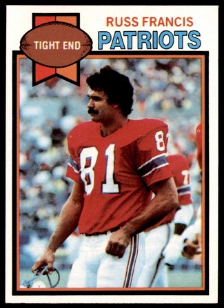 Russ Francis 1979 Topps football card