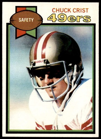 Chuck Crist 1979 Topps football card
