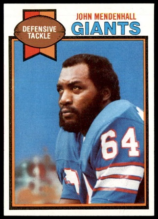 John Mendenhall 1979 Topps football card