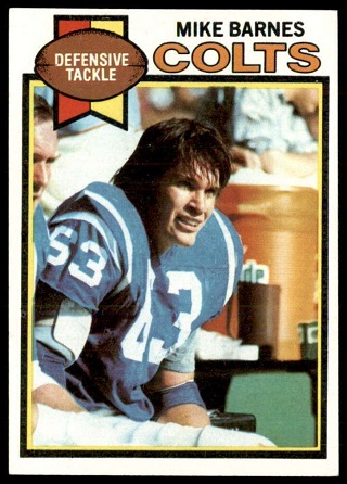 Mike Barnes 1979 Topps football card