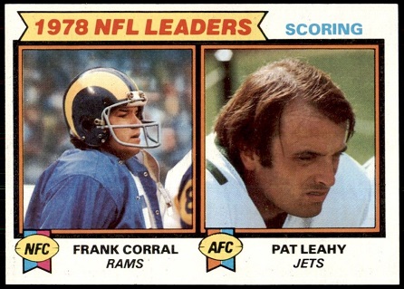 1978 NFL Leaders: Scoring 1979 Topps football card 1978 NFL Leaders: Scoring 1979 Topps football card
