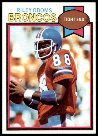 Riley Odoms 1979 Topps football card Riley Odoms 1979 Topps football card