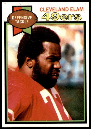 Cleveland Elam 1979 Topps football card