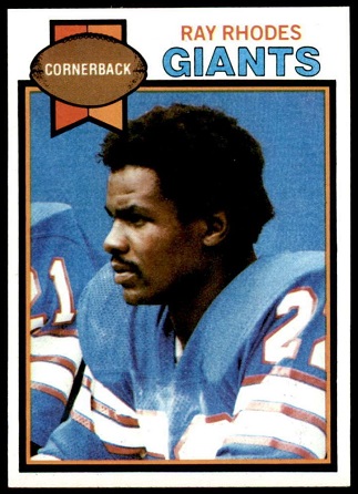 Ray Rhodes 1979 Topps football card