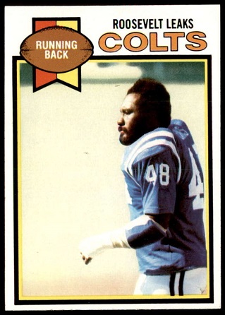 Roosevelt Leaks 1979 Topps football card