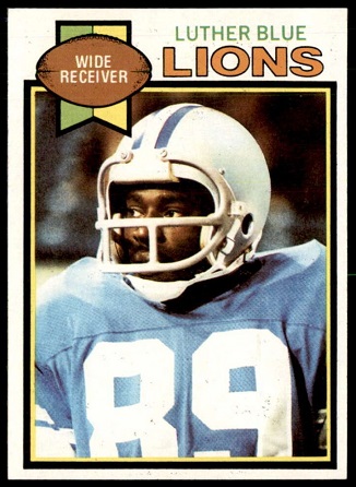 Luther Blue 1979 Topps football card