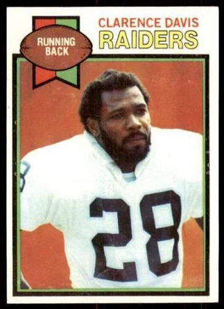 Clarence Davis 1979 Topps football card