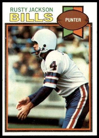 Rusty Jackson 1979 Topps football card