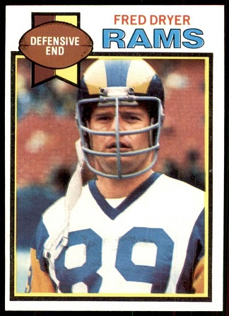 Fred Dryer 1979 Topps football card