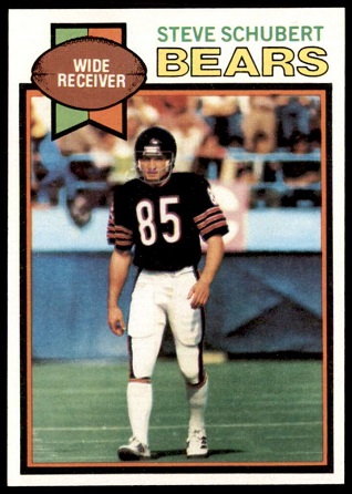 Steve Schubert 1979 Topps football card