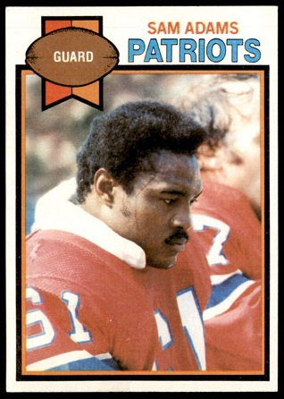 Sam Adams 1979 Topps football card