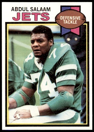 Abdul Salaam 1979 Topps football card