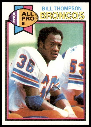 Bill Thompson 1979 Topps football card
