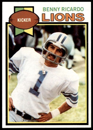 Benny Ricardo 1979 Topps football card