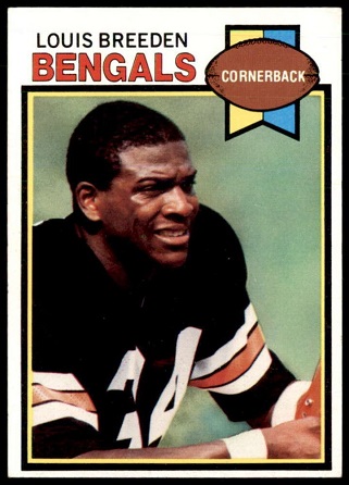 Louis Breeden 1979 Topps football card