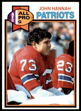 John Hannah 1979 Topps football card