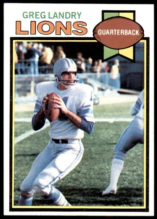 Greg Landry 1979 Topps football card