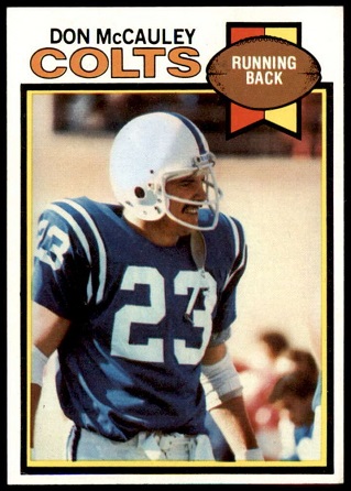 Don McCauley 1979 Topps football card