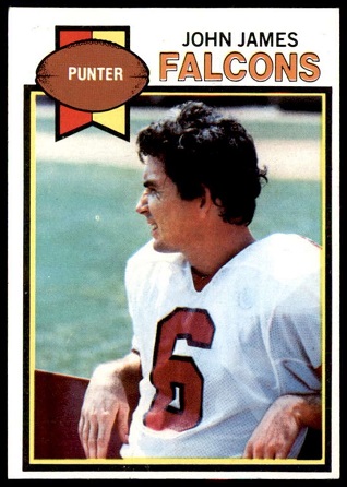 John James 1979 Topps football card