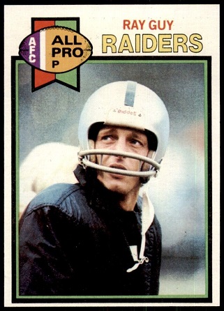 Ray Guy 1979 Topps football card