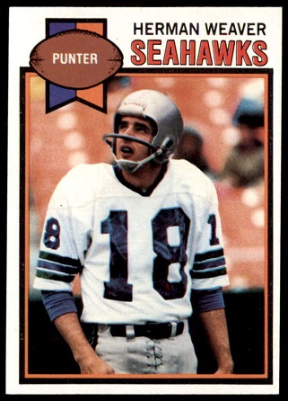 Herman Weaver 1979 Topps football card