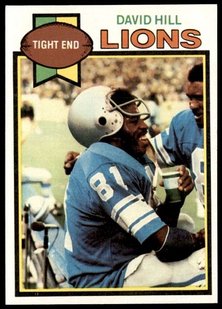 David Hill 1979 Topps football card