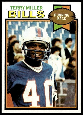 Terry Miller 1979 Topps football card