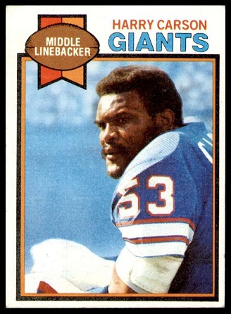 Harry Carson 1979 Topps football card Harry Carson 1979 Topps football card