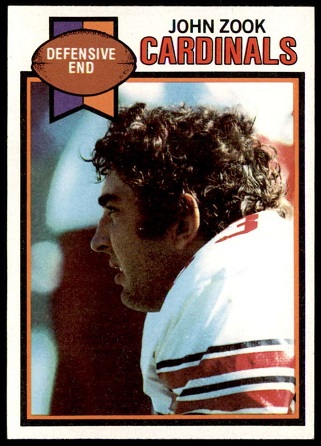 John Zook 1979 Topps football card
